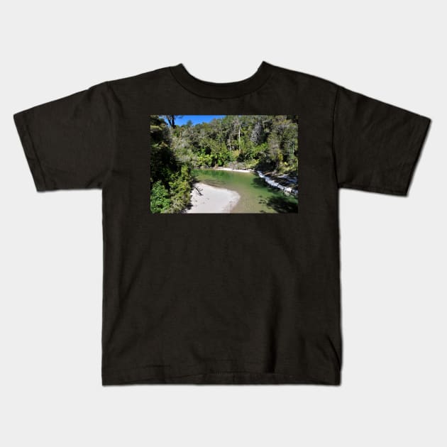 Nouvelle Zélande - Punakaiki, paysage Kids T-Shirt by franck380